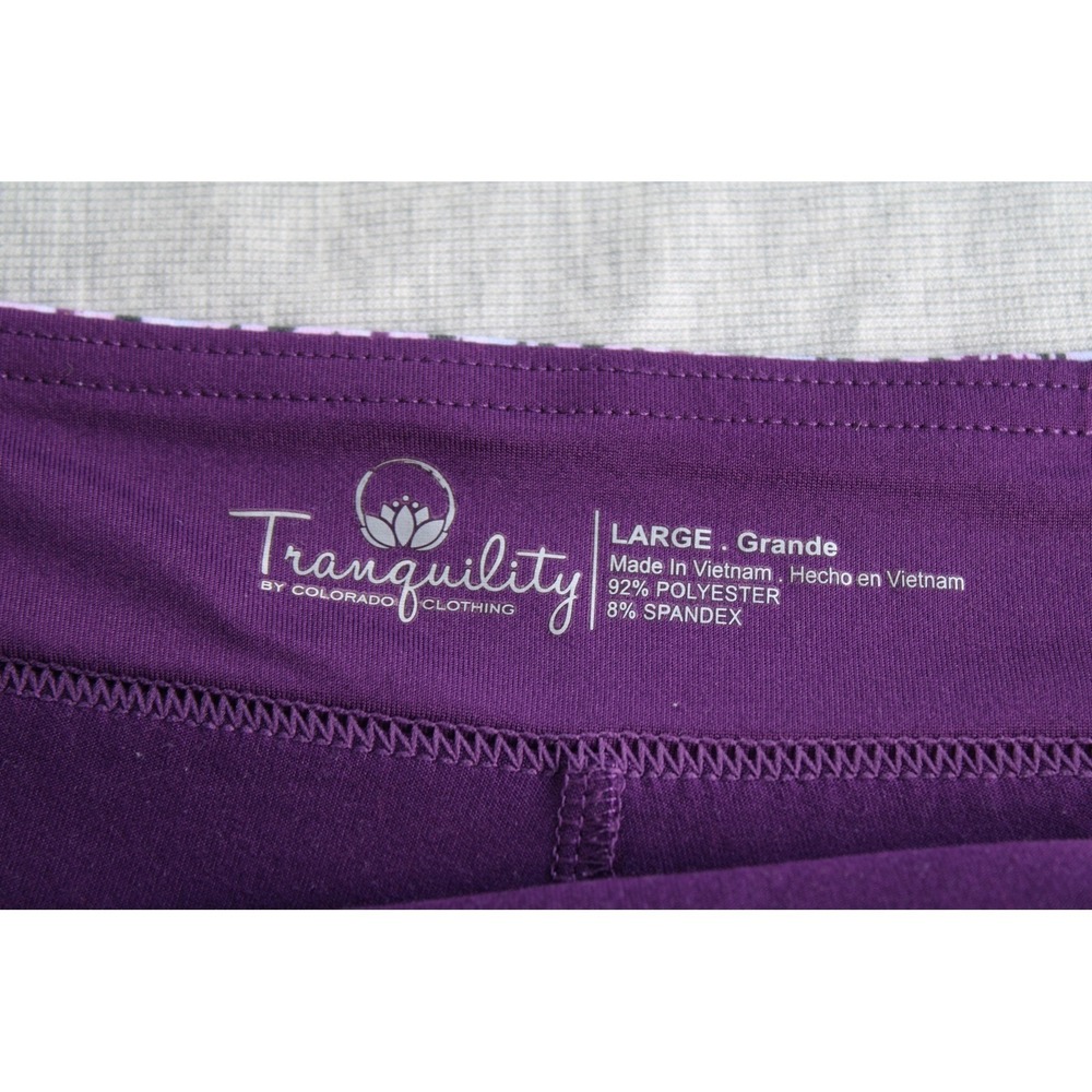 Lot of 2 Tranquility Colorado Clothing Purple Blue Floral Skort Sz Large Active - Picture 3 of 9